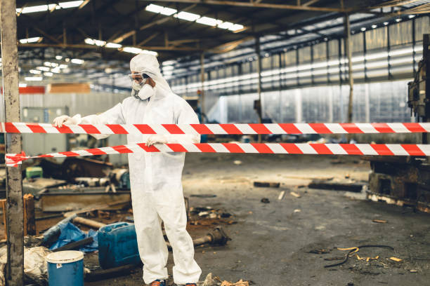 Professional Hoarding Cleanup technician working in Mount Pleasant, MI